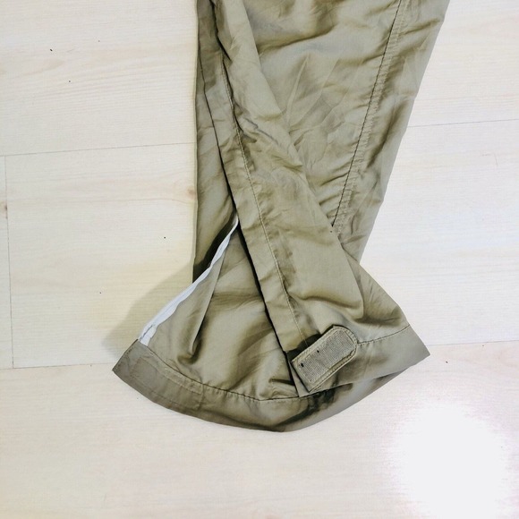 REI Womens Sz 8 Convertible Hiking Trail Nylon Khaki Pants To Shorts W/zipperEUC - Picture 3 of 12